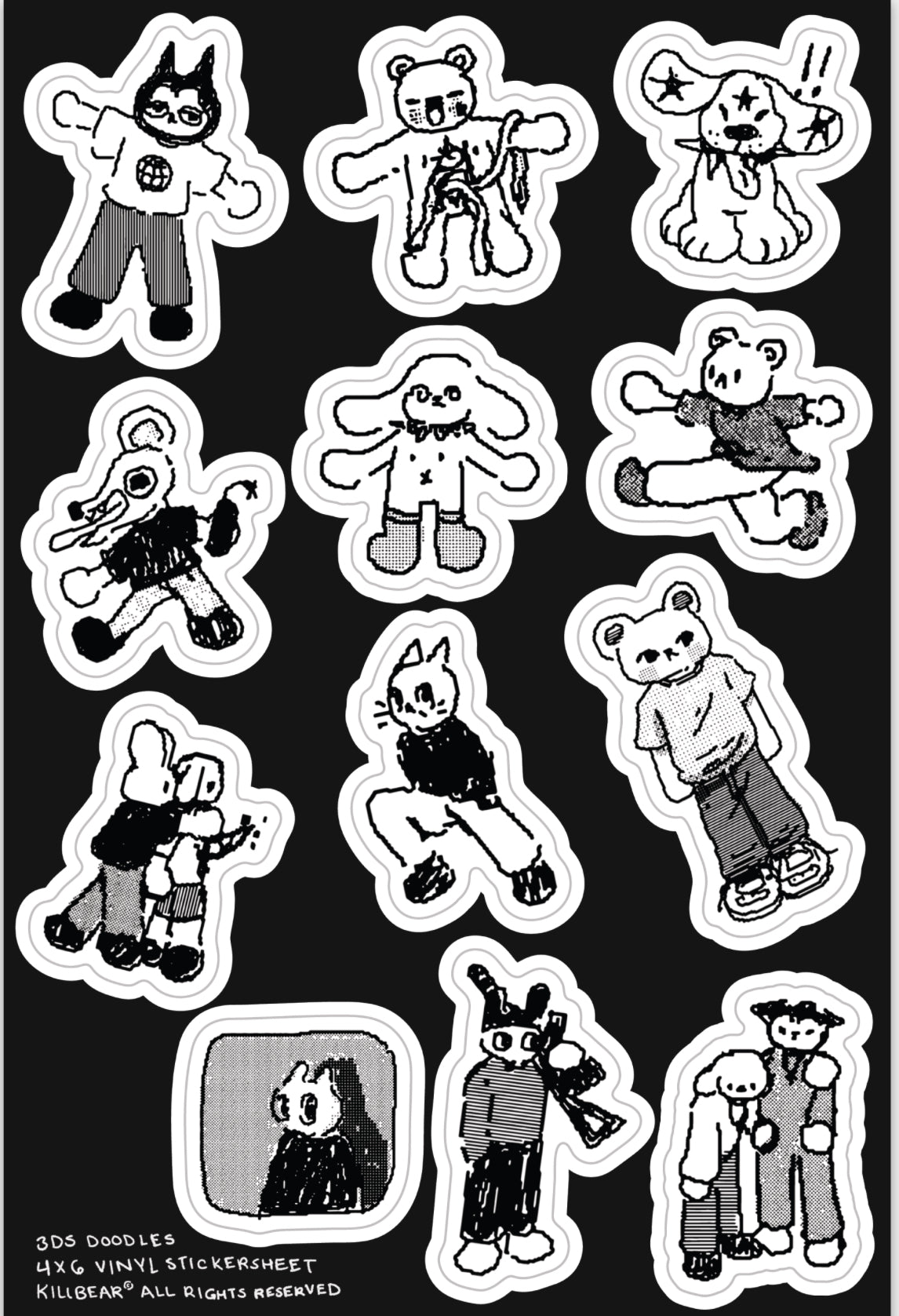 3DS Doodle Sticker Sheet