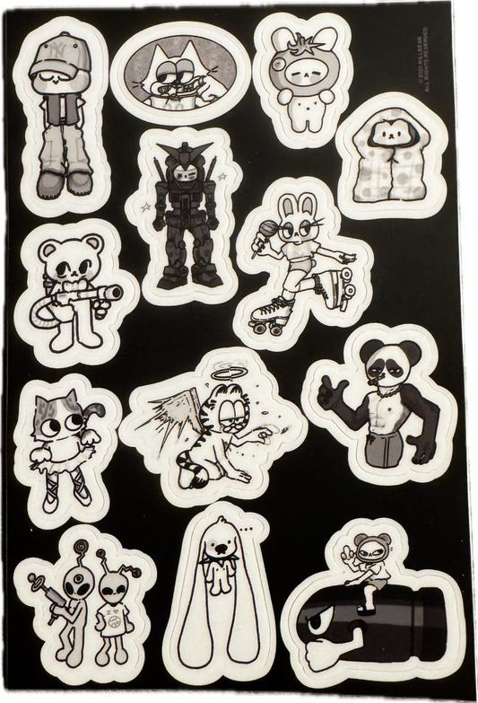 Bear Trap Sticker Sheet