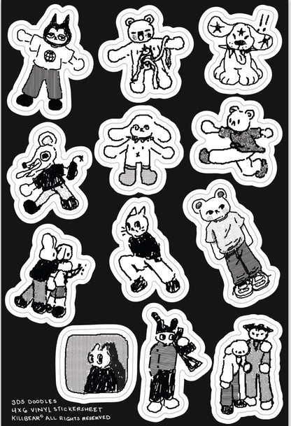3DS Doodle Sticker Sheet