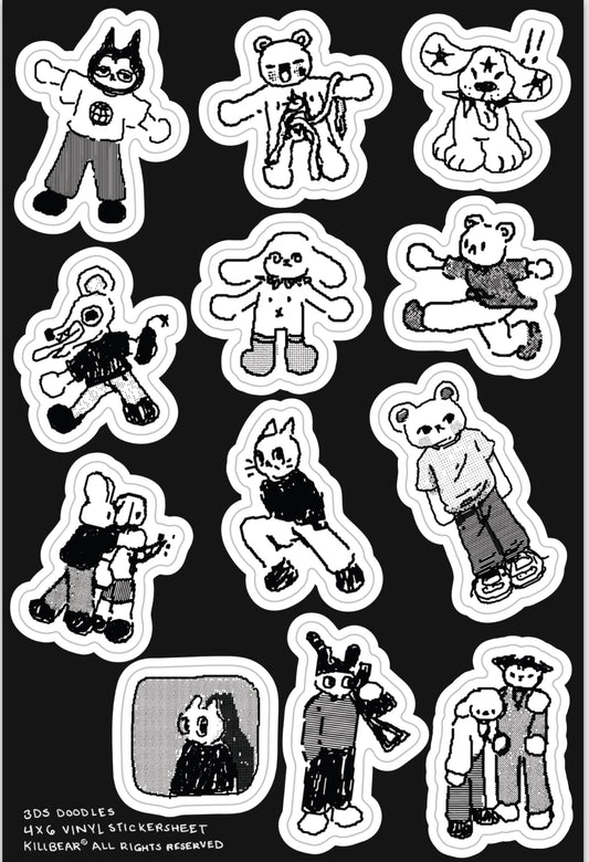 3DS Doodle Sticker Sheet